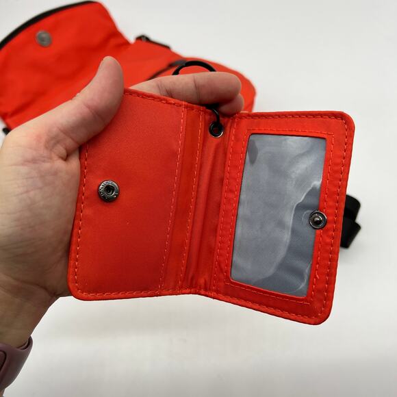 IHKWIP Foldover Saddle Crossbody with RFID Card Holder Blood Orange - Picture 6 of 16